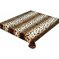 Queen Size Brown Leopard Print Korean Mink Blanket Apple Brand