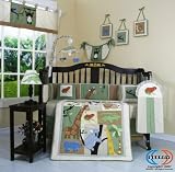 Review GEENNY CRIB-CF-2021 / Boutique Brand New GEENNY Safari, Jungle Animals 13PCS CRIB BEDDING SET