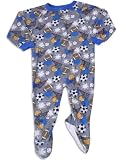 Carter's Watch the Wear - Toddler Boys Footed All Sports Blanket Sleeper, Grey (Size 2T)