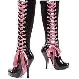 PH423-Chastity - Knee High Lace-up Boot