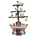 Kurt Adler J3766 Wooden Noah's Ark Tree with 24 Hand-Carved Animals and Noah, 21-Inch
