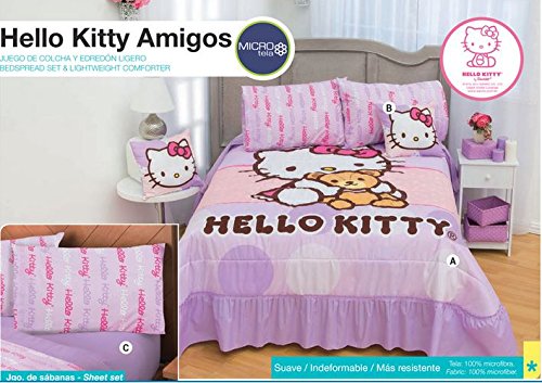 Hello Kitty Amigos Bedspread Sheets And Painting Set Full