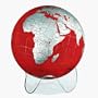 National Geographic EB-6BSB Burgundy 6 Inch Globe with Sculptured Base