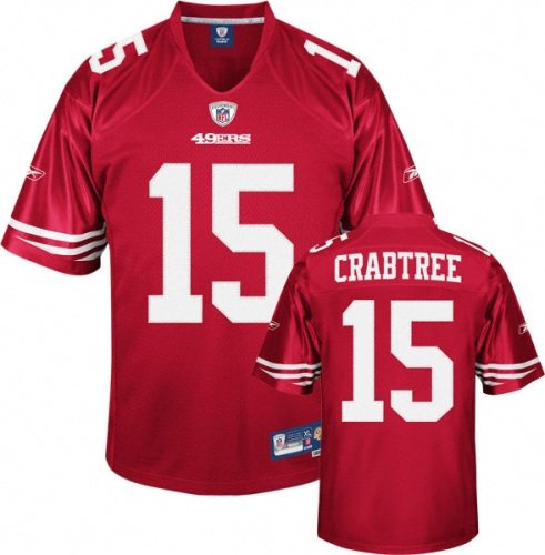 Reebok San Francisco 49ers Michael Crabtree Premier Jersey Large