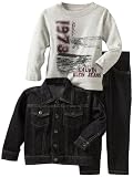 Calvin Klein Boys 2-7 Denim Jacket Three Piece Set