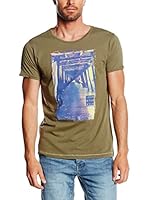 Johnny Brasco Camiseta Manga Corta (Verde Militar)