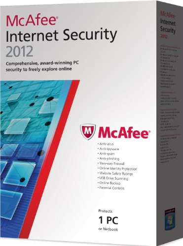 McAfee Internet Security  2012, 1 PC, 12 month Subscription (PC)