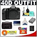 Canon EOS 40D 10.1MP Digital SLR Camera + 4GB Deluxe Accessory Kit