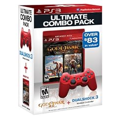 DualShock 3 und God of War Collection Bundle - Holiday 2010 - Red