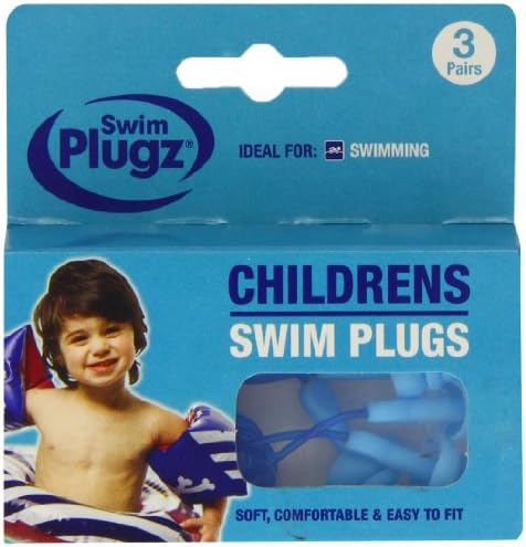 Swim Plugz Child Earplugs 6s 3 Pairs