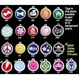 Custom Engraved Stainless Steel with Enamel Pet I.D. Tag - Medium Dog