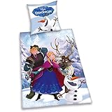 Herding 447908050412 Bettw&auml;sche Die Eisk&ouml;nigin, Kopfkissenbezug: 80 x 80 cm mit Bettbezug: 135 x 200 cm, 100 % Baumwolle, Renforce