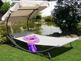 LECO 39211103 Singleliege Sonnenliege 200 x 100 cm, natur