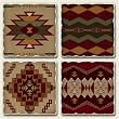 Assorted Coaster set~ Southwest Tradition ~4 Tumbled Tile Drink Coasters ~ code 700