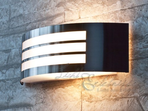 spécifications Applique Moderne Lampe Murale Extérieure Semi-Circulaire Luminaire De Jardin IP44 Acier Inox 2/1/826