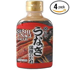 Suzukatsu Sushi Unagi Sauce, 8.81-Ounce Bottle (Pack of 4)