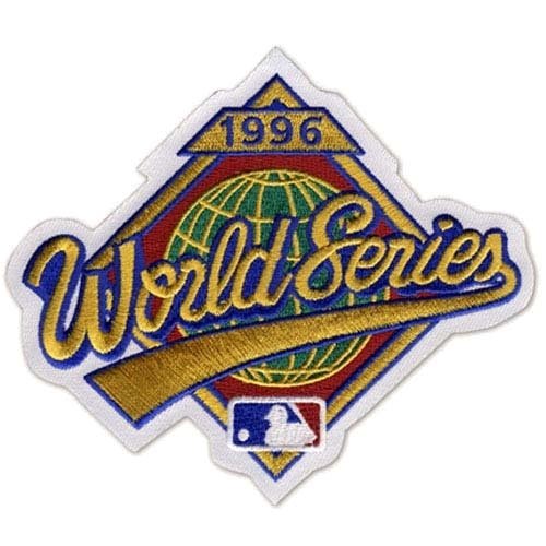 2 Patch Pack - 1996 World Series MLB Baseball Official Jersey Sleeve Patches - Yankees over Braves