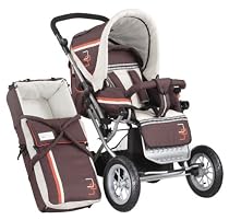 bebidoo 702824 - Kombi Sunny Star inklusive Soft-Tragetasche, chocolate