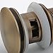 Hiendure® Pop up Drain with Overflow,antique Brass