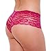 Unique Styles 6-Pack or 12-Pack Lace Boyshorts Panties - Assorted Colors
