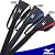 ミズノ(MIZUNO)  クラブケース ブラック×ブルー 45DG01370
