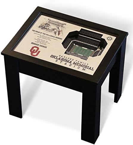 NCAA Oklahoma Sooners FB 3D Stadium View End Table Oklahoma Memorial Stadium