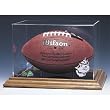 Tampa Bay Buccaneers NFL Football Display Case (Wood Base)