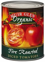Muir Glen Organic Fire Roasted Dice Tomatoes, 28-Ounce Cans (Pack of 12)