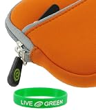 rooCASE Neoprene Sleeve (Orange) Case for Garmin nuvi 1450 5.0-inch