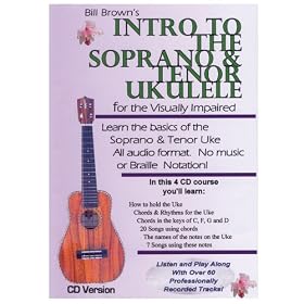 Intro to the Soprano and Tenor Ukulele for the Visually Impaired Set of 4 CDs