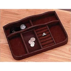 Reed & Barton Dark Brown Leather Vista Valet 8210000032
