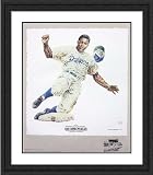 Framed Jackie Robinson Brooklyn Dodgers Lithogaph