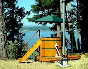 Cedar Wood Hot Tub -Wood Fired - seats 6- wooden hottub: Amazon.ca 