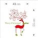 dzt1968 Wall Quotes Decal Wall Sticker Christmas Removable Vinyl Art Window Wall Sticker Decals Home Decor,Size: 4955cm