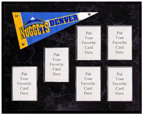 Denver Nuggets Mini Pennant Plaque (No Cards)