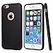 totallee iPhone 6 Plus Case, iPhone 6s Plus Case, Black Durable Shock Absorbing Rubber Cover with Excellent Grip fits 5.5 inch iPhone - Tough & Protective and Slim The Doberman (Black)