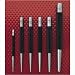 Starrett 117E Center Punch With Round Shanks, 5" Length, 1/4" Tapered Point Diameter