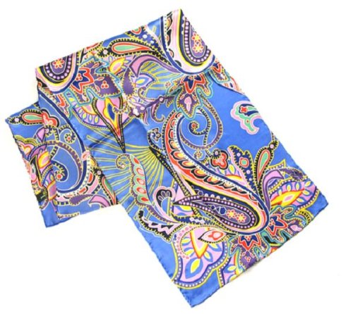 Blue Paisley - Pangborn Design Scarf 11022