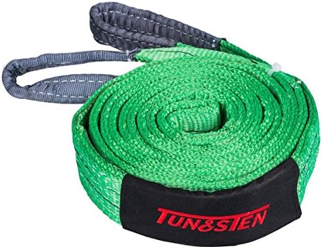Tungsten4x4 16 feet Winch Tree Strap with Loops 4500lbs