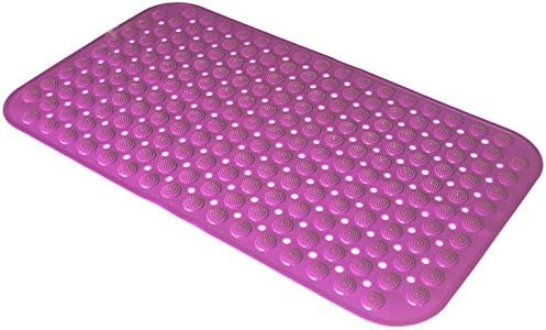Suixin Non-Slip Bath and Shower Mat Featuring Powerful Gripping Technology, Highest Quality Material, Fits Any Size Bath Tub 37CMx68CM (Purple)