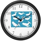 Beluga Whale Collage - JP - Animal Wall Clock by WatchBuddy Timepieces (White Frame)
