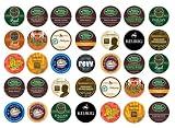 Crazy Cups Dark Roast Sampler, K-Cup Portion Pack for Keurig K-Cup Brewers (Pack of 35)