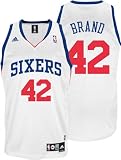 Elton Brand Youth Jersey: adidas White Replica #42 Philadelphia 76ers Jersey