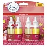 present Febreze Noticeables Thai Dragon Fruit Air Freshener Refill (2 Count; .879 Fl Oz Each), 1.758 Ounce (Packaging May Vary)