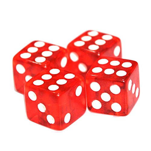 Eternalpower Car Truck Motocycle Cool Crystal Dice Shape Wheel Tire Valve Stem Cover Cap Cool 4 Pcs Red