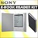 Sony  PRS 505SC  Silver Portable Digital E Book Reader System w  Case