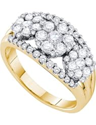 1.26CTW DIAMOND LADIES FLOWER BAND