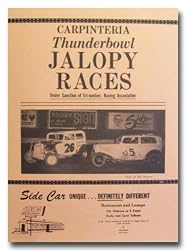 1956 Carpinteria Thunderbowl Jalopy Races Poster Print