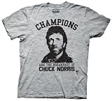 Chuck Norris - Champs For Breakfast Adult T-Shirt In Athletic Heather