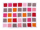 Present Time Bath mat Mosaic cotton red